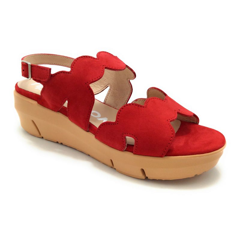 Wonders D8232 sandalia ante rojo