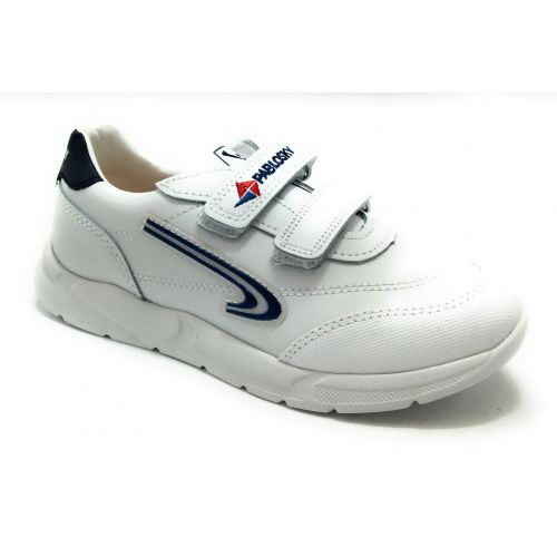 PABLOSKY 278102 DEPORTIVO VELCRO BLANCO Y AZUL