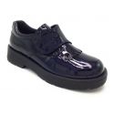 PABLOSKY 346029 zapato cordones charol azul marino