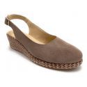 Pitillos 5566 rafia nobuck taupe