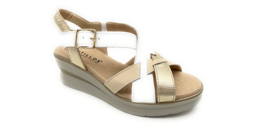 PITILLOS 10360 sandalia combinada blanco