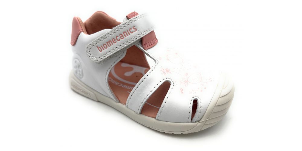 Biomecanics 252108 bota piel blanca flores